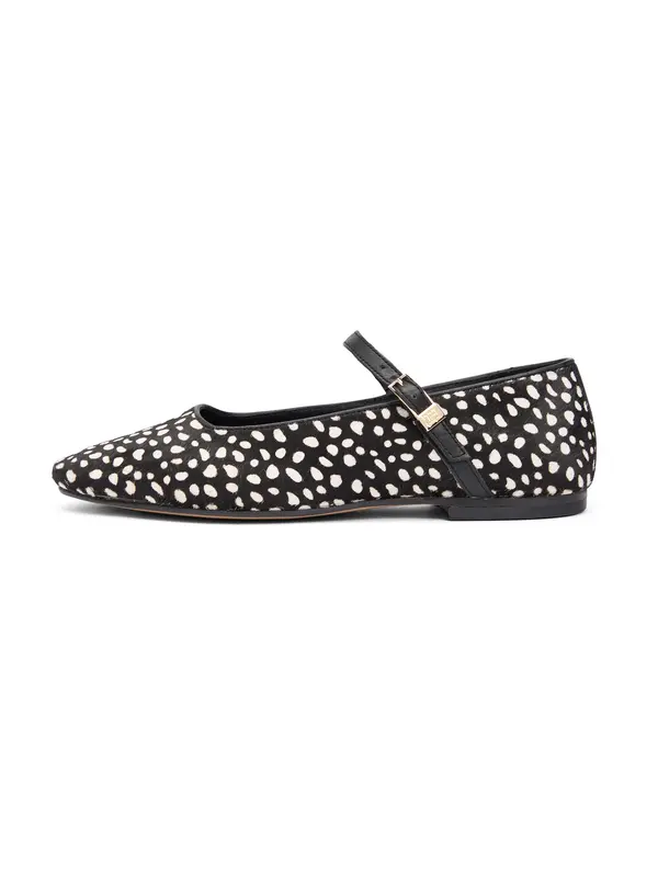 TOMMY HILFIGER TOMMY HILFIGER Otvorene balerinke  crna / bijela