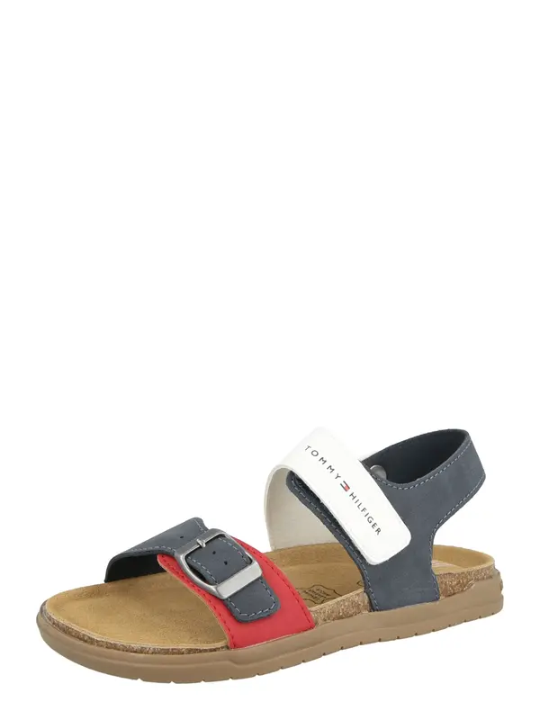 TOMMY HILFIGER TOMMY HILFIGER Otvorene cipele  mornarsko plava / jarko crvena / bijela