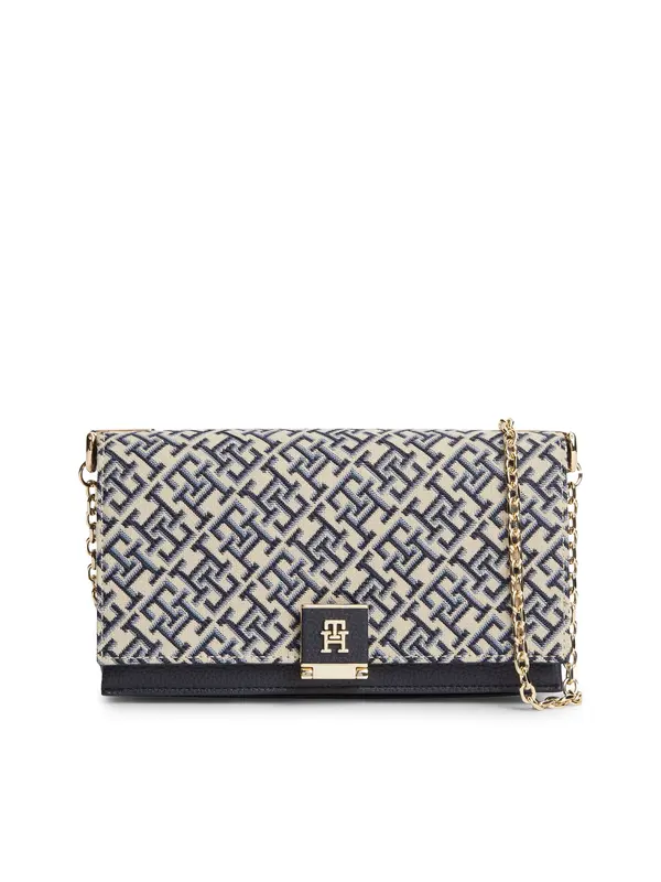 TOMMY HILFIGER TOMMY HILFIGER Pismo torbica  bež / mornarsko plava / svijetloplava