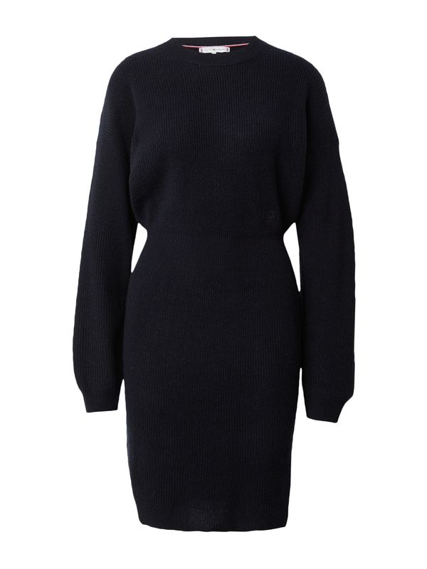 TOMMY HILFIGER TOMMY HILFIGER Pletena haljina  crna