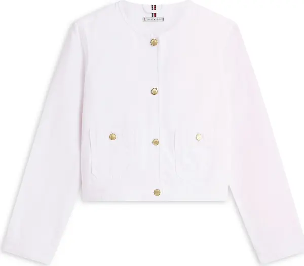 TOMMY HILFIGER TOMMY HILFIGER Prijelazna jakna  bijela