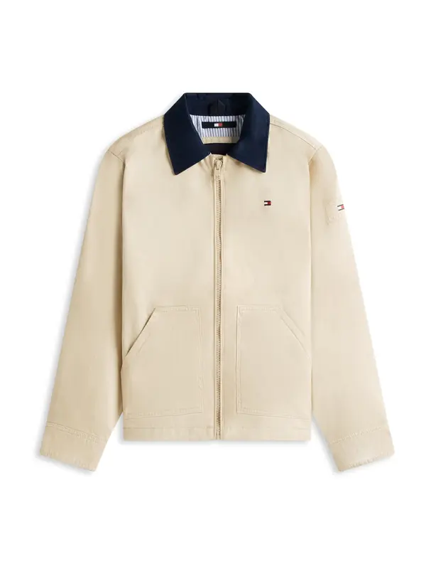 TOMMY HILFIGER TOMMY HILFIGER Prijelazna jakna  boja pijeska / mornarsko plava