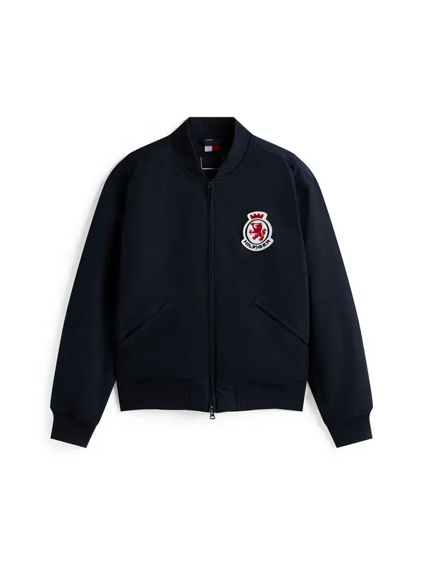 TOMMY HILFIGER TOMMY HILFIGER Prijelazna jakna 'Crest'  morsko plava / crvena / bijela