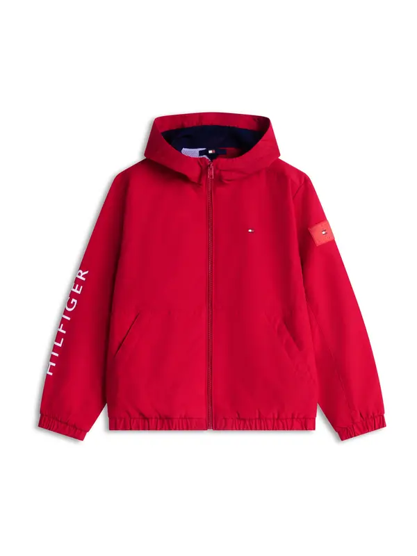 TOMMY HILFIGER TOMMY HILFIGER Prijelazna jakna  crvena / bijela