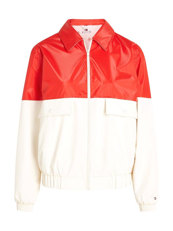 TOMMY HILFIGER TOMMY HILFIGER Prijelazna jakna  crvena / bijela