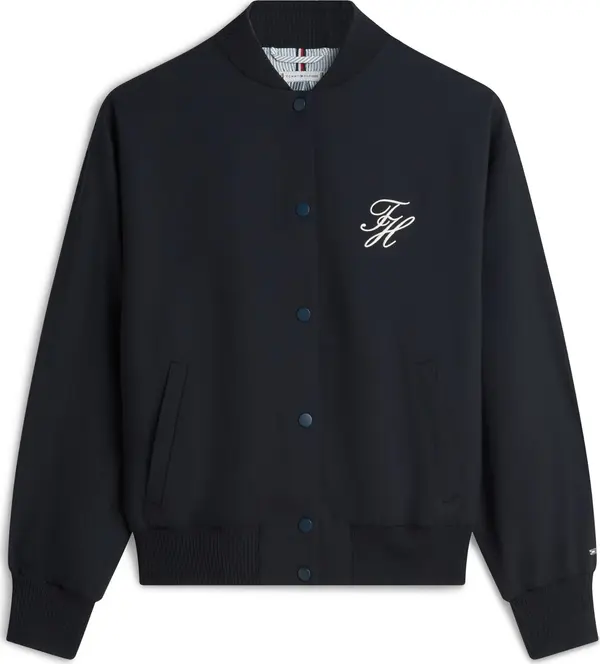 TOMMY HILFIGER TOMMY HILFIGER Prijelazna jakna  morsko plava / bijela