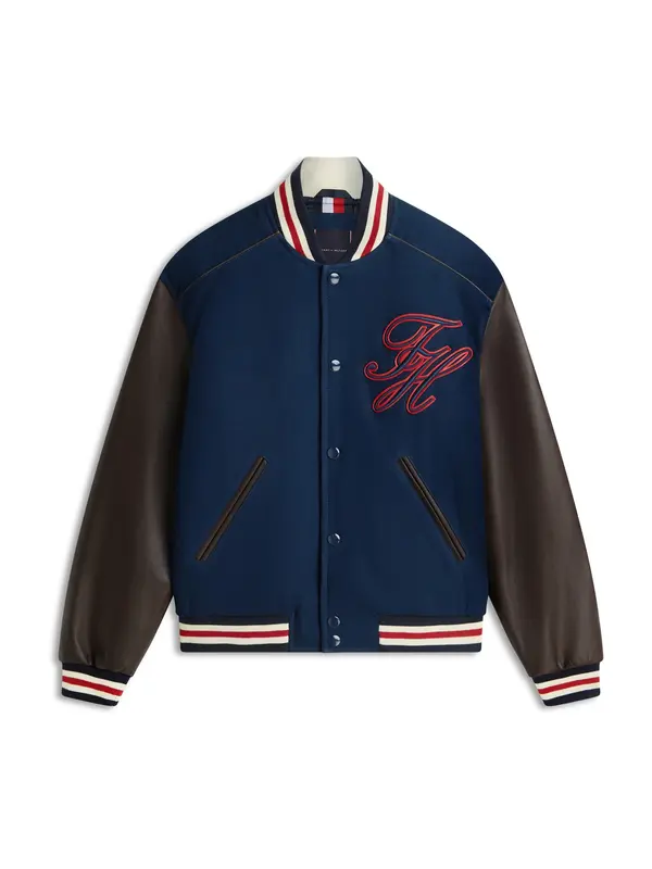 TOMMY HILFIGER TOMMY HILFIGER Prijelazna jakna  morsko plava / crvena / crna / bijela