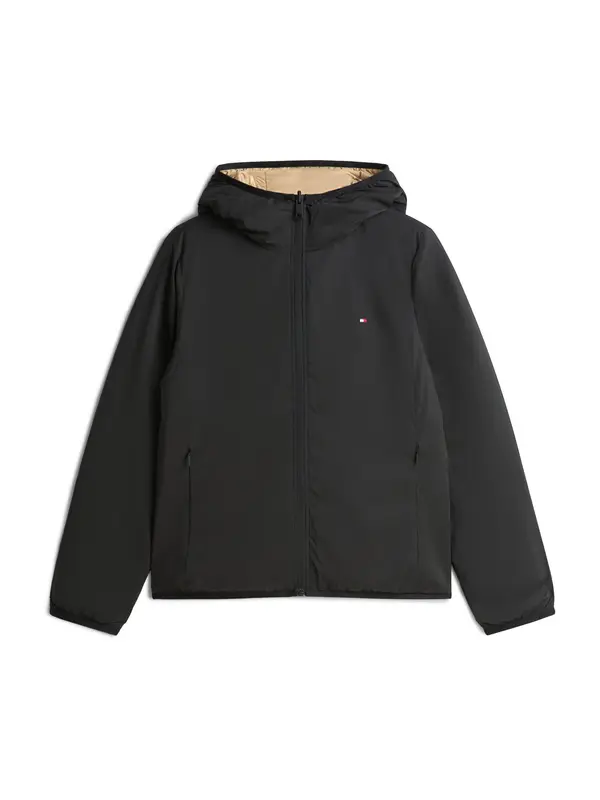 TOMMY HILFIGER TOMMY HILFIGER Prijelazna jakna  pijesak / crna