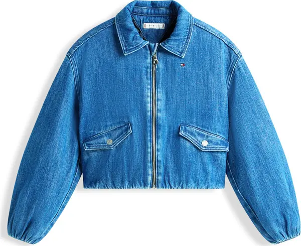 TOMMY HILFIGER TOMMY HILFIGER Prijelazna jakna  plavi traper