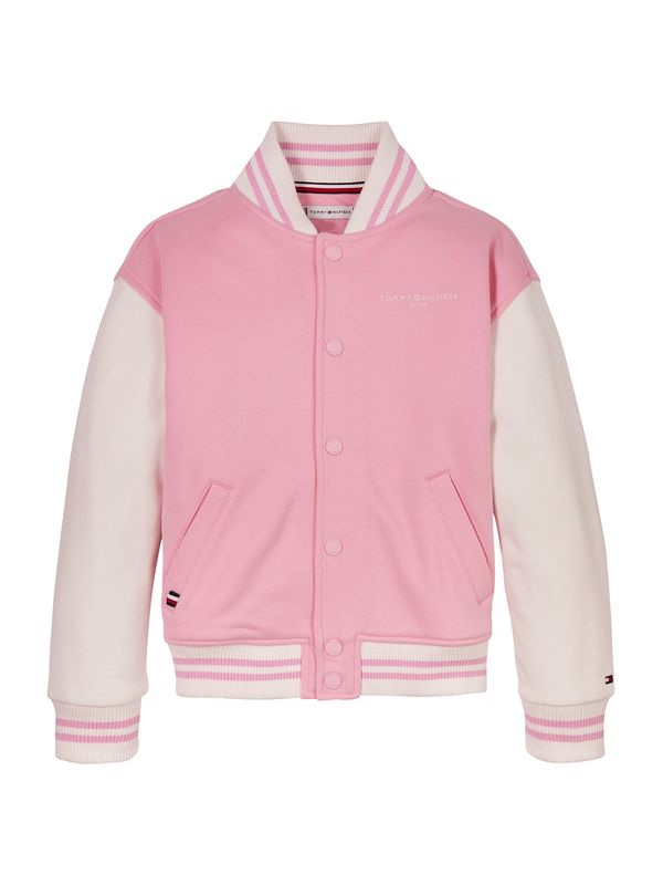 TOMMY HILFIGER TOMMY HILFIGER Prijelazna jakna  roza / bijela