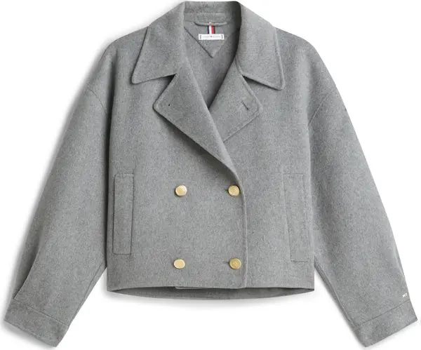 TOMMY HILFIGER TOMMY HILFIGER Prijelazna jakna  siva melange