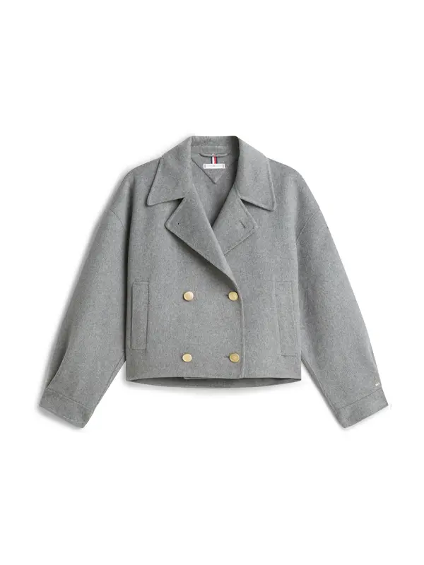 TOMMY HILFIGER TOMMY HILFIGER Prijelazna jakna  siva melange
