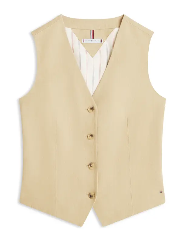 TOMMY HILFIGER TOMMY HILFIGER Prsluk od odijela 'ESS'  bež