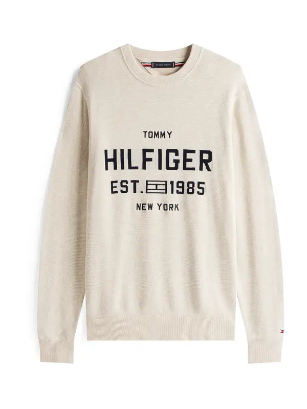 TOMMY HILFIGER TOMMY HILFIGER Pulover 'ATHLEISURE'  cappuccino / crna