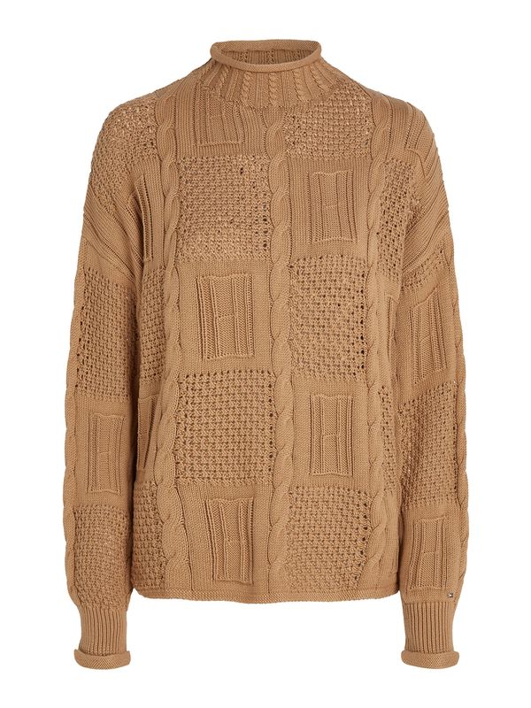 TOMMY HILFIGER TOMMY HILFIGER Pulover  boja devine dlake (camel)