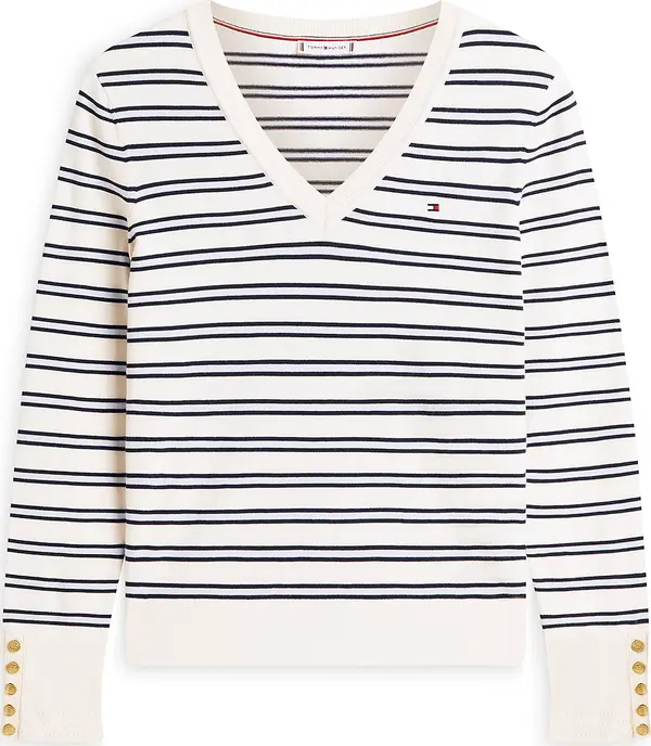 TOMMY HILFIGER TOMMY HILFIGER Pulover  crna / prljavo bijela