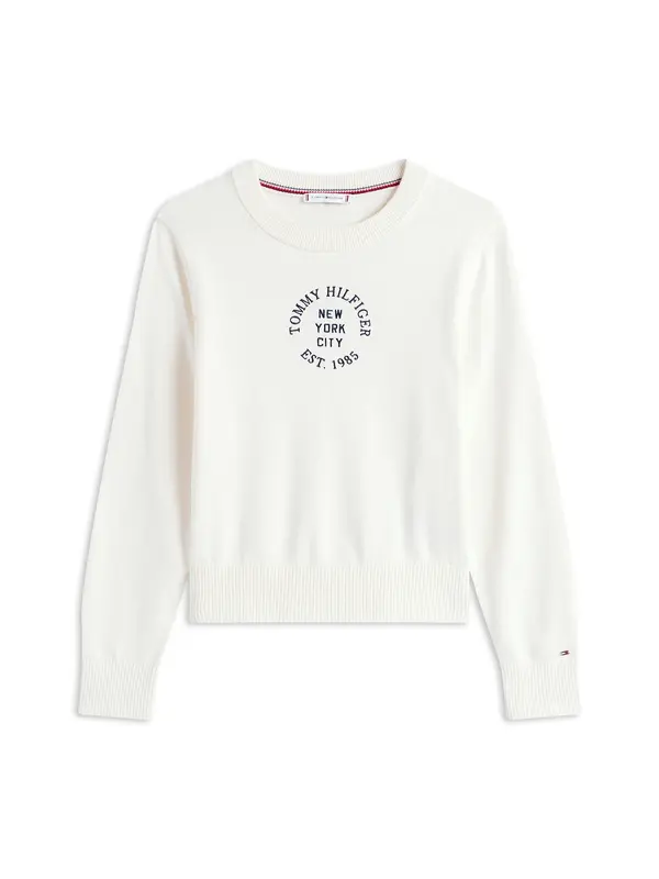 TOMMY HILFIGER TOMMY HILFIGER Pulover  ecru/prljavo bijela / mornarsko plava