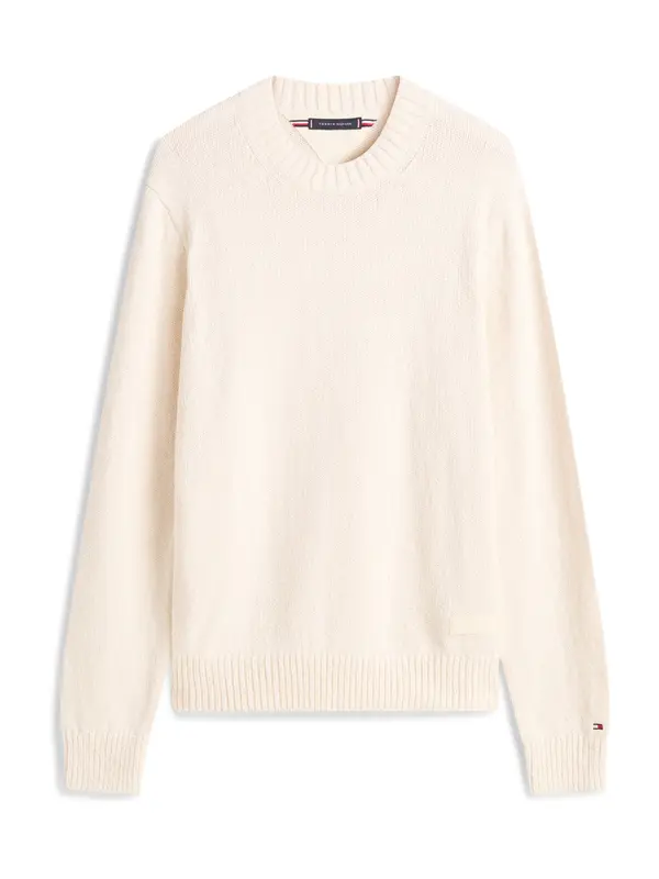 TOMMY HILFIGER TOMMY HILFIGER Pulover  ecru/prljavo bijela