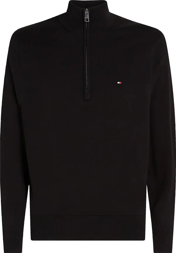 TOMMY HILFIGER TOMMY HILFIGER Pulover 'ESSENTIAL'  crvena / crna / bijela