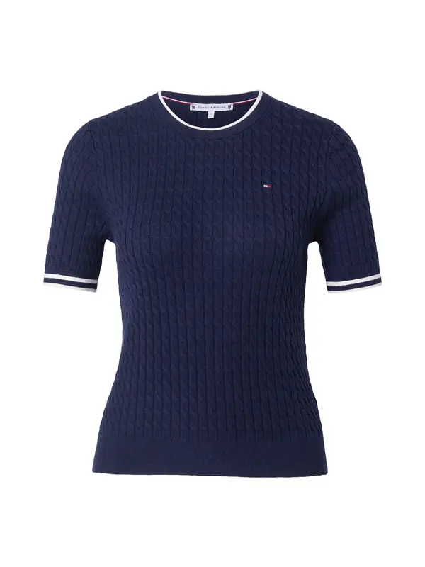 TOMMY HILFIGER TOMMY HILFIGER Pulover  plava / bijela