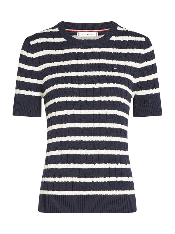 TOMMY HILFIGER TOMMY HILFIGER Pulover  plava / bijela