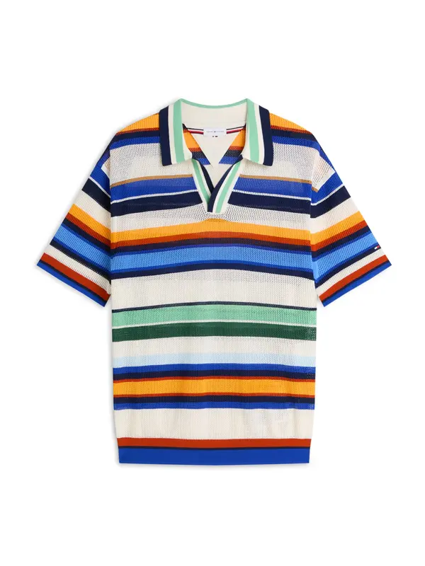 TOMMY HILFIGER TOMMY HILFIGER Pulover  plava / mornarsko plava / narančasta / bijela