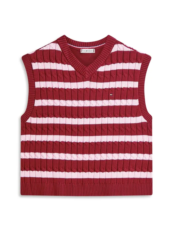 TOMMY HILFIGER TOMMY HILFIGER Pulover  roza / burgund