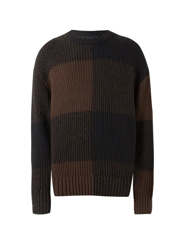 TOMMY HILFIGER TOMMY HILFIGER Pulover  smeđa / tamno smeđa / smeđa melange