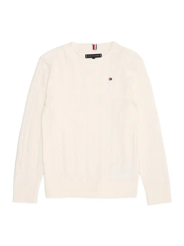 TOMMY HILFIGER TOMMY HILFIGER Pulover  vuneno bijela