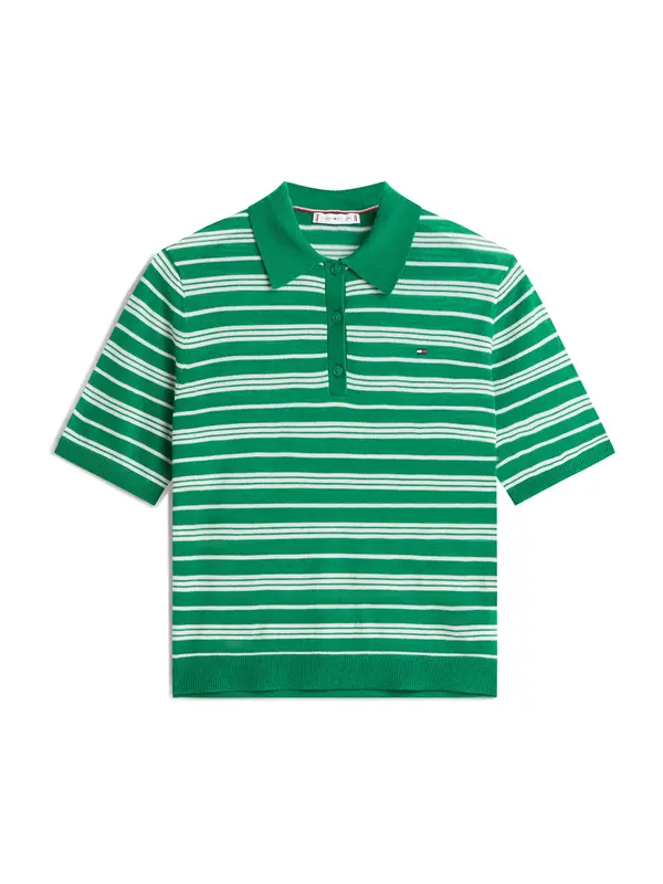 TOMMY HILFIGER TOMMY HILFIGER Pulover  zelena / bijela