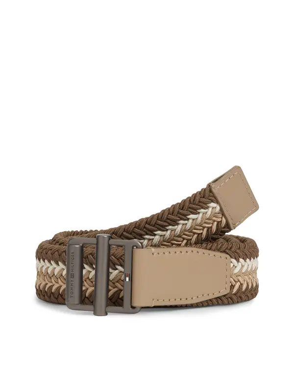 TOMMY HILFIGER TOMMY HILFIGER Remen  bež / smeđa / bijela