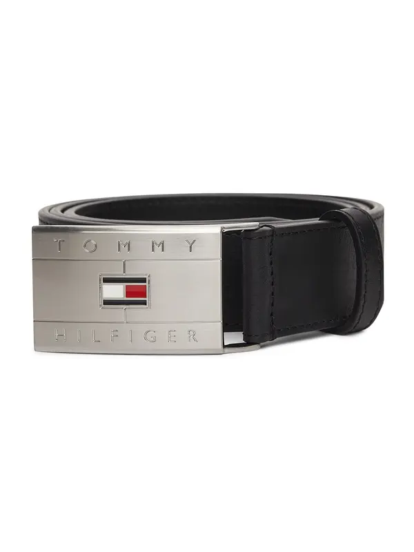 TOMMY HILFIGER TOMMY HILFIGER Remen  crna / srebro