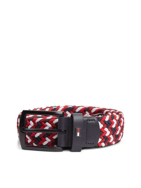 TOMMY HILFIGER TOMMY HILFIGER Remen 'DENTON 3.5'  mornarsko plava / crvena / bijela