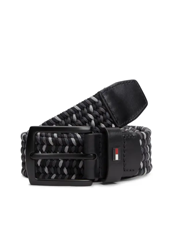 TOMMY HILFIGER TOMMY HILFIGER Remen 'DENTON 3.5'  morsko plava / siva / antracit siva / crna
