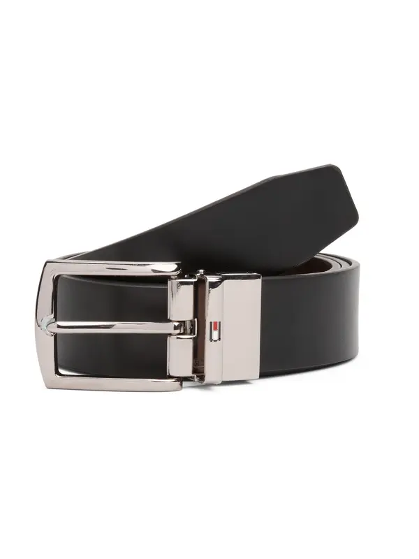 TOMMY HILFIGER TOMMY HILFIGER Remen 'Denton'  smeđa / crna