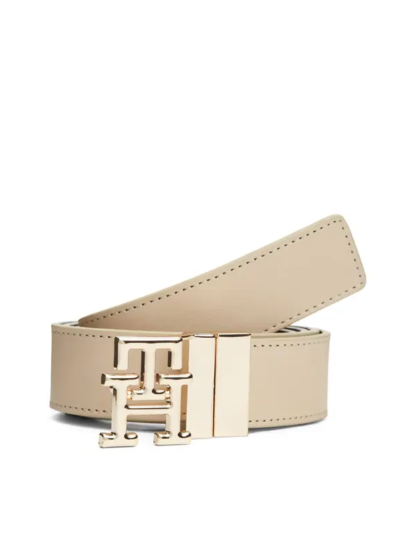TOMMY HILFIGER TOMMY HILFIGER Remen  ecru/prljavo bijela / morsko plava