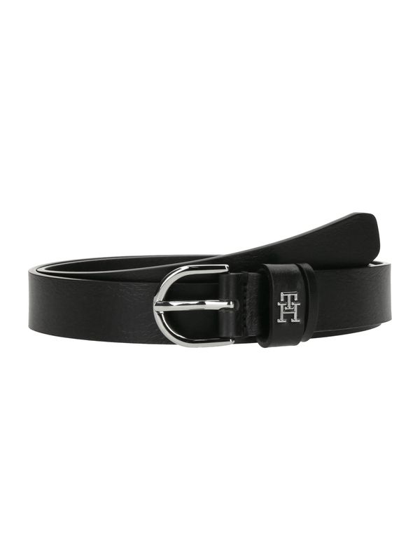 TOMMY HILFIGER TOMMY HILFIGER Remen 'ESSENTIAL EFFORTLESS'  crna / srebro