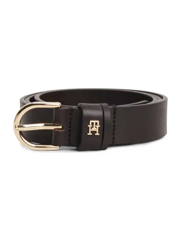 TOMMY HILFIGER TOMMY HILFIGER Remen 'ESSENTIAL EFFORTLESS'  tamno smeđa