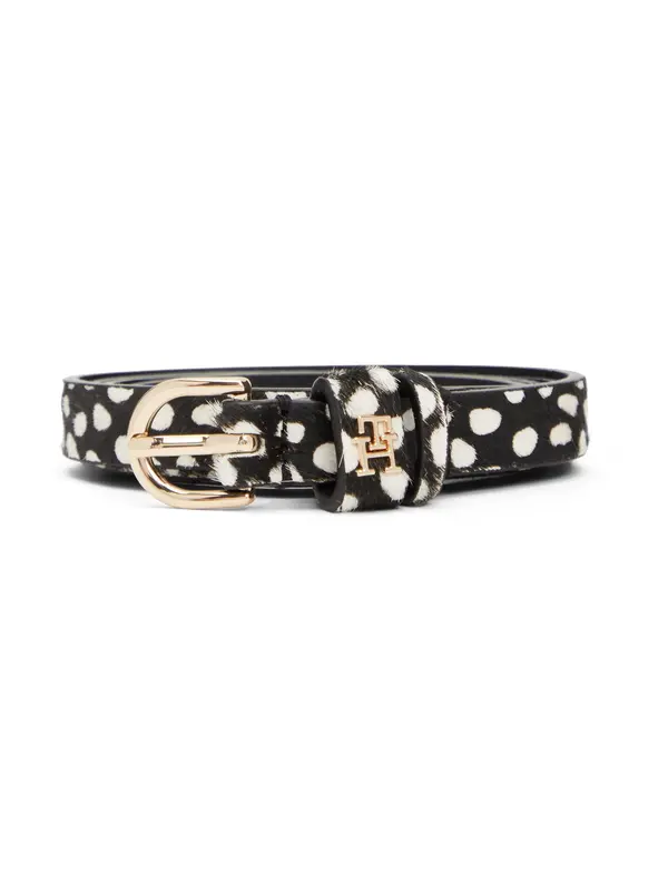 TOMMY HILFIGER TOMMY HILFIGER Remen 'ESSENTIAL EFFORTLESS'  zlatna / crna / bijela