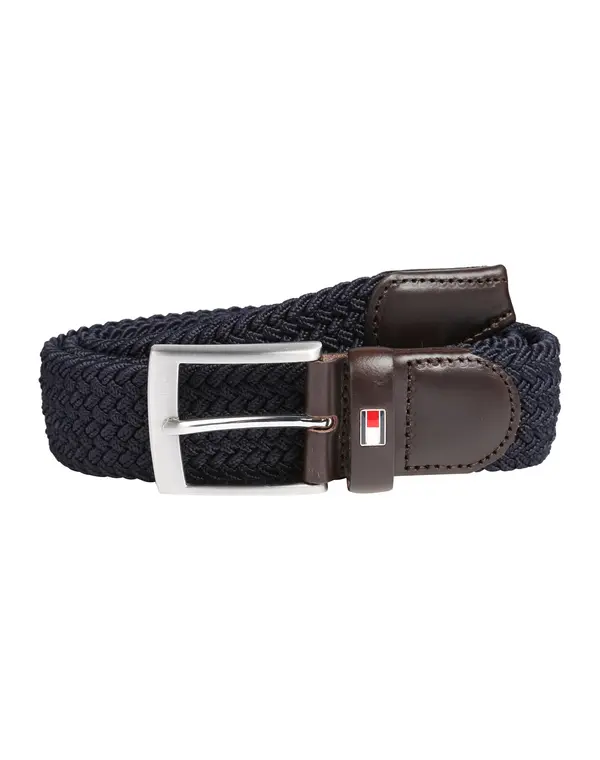 TOMMY HILFIGER TOMMY HILFIGER Remen 'New Adan'  tamno plava / tamno smeđa