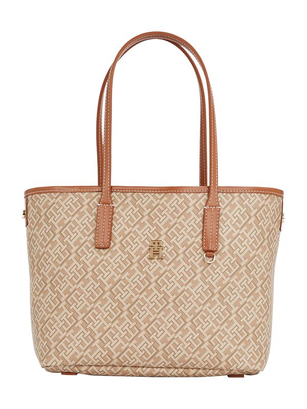 TOMMY HILFIGER TOMMY HILFIGER Ručna torbica  konjak / kaki / maslinasta / bijela