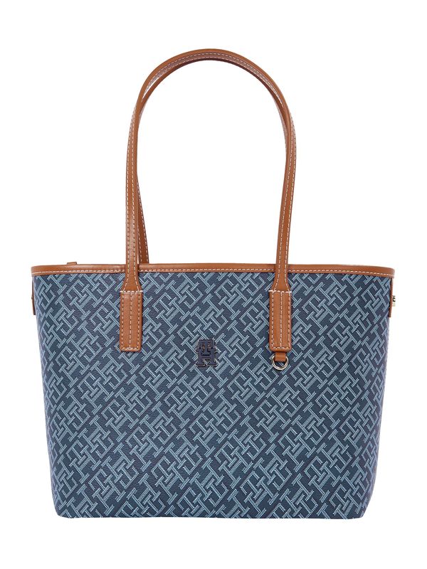 TOMMY HILFIGER TOMMY HILFIGER Ručna torbica  mornarsko plava / svijetloplava / višnja / bijela