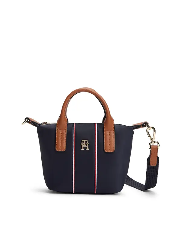 TOMMY HILFIGER TOMMY HILFIGER Ručna torbica 'POPETTE'  morsko plava / smeđa / zlatna