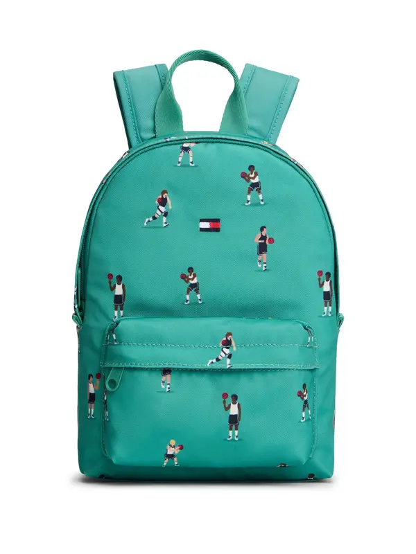 TOMMY HILFIGER TOMMY HILFIGER Ruksak 'ESSENTIAL'  mornarsko plava / tirkiz / smeđa / bijela