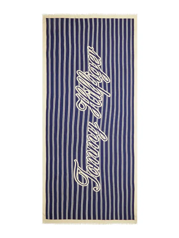 TOMMY HILFIGER TOMMY HILFIGER Šal  bež / tamno plava / bijela