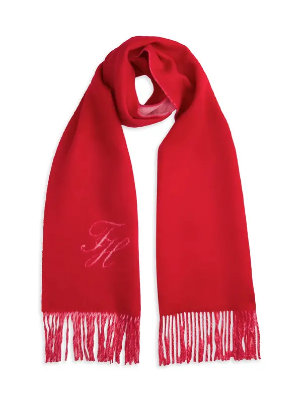 TOMMY HILFIGER TOMMY HILFIGER Šal  crvena / vuneno bijela