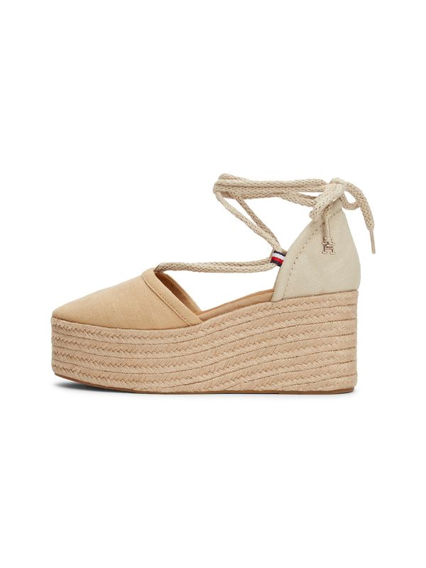 TOMMY HILFIGER TOMMY HILFIGER Sandale  boja devine dlake (camel) / sivkasto bež