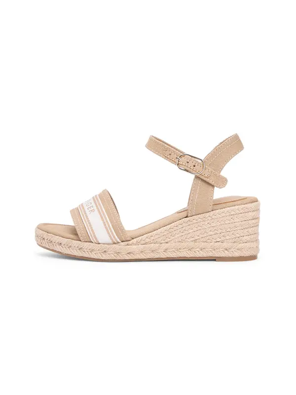 TOMMY HILFIGER TOMMY HILFIGER Sandale s remenčićima  kaki / bijela