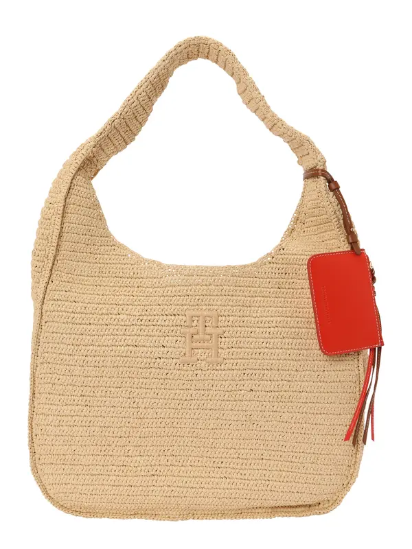 TOMMY HILFIGER TOMMY HILFIGER Shopper torba  bež / crvena