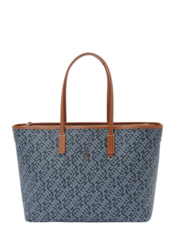 TOMMY HILFIGER TOMMY HILFIGER Shopper torba  morsko plava / sivkasto plava / smeđa